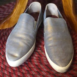 Women’s Mark Nason Blue/Gold Slip On Sneakers